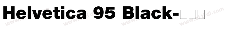Helvetica 95 Black字体转换
